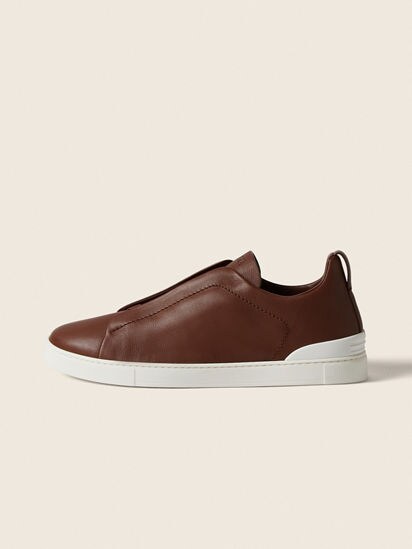 maron♡’s Almond Brown Triple Stitch™ SECONDSKIN Sneakers SS26 37094833