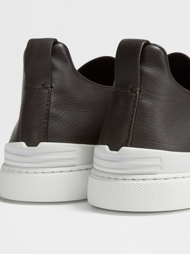 Brown Triple Stitch™ SECONDSKIN Sneakers Product detail photo #1