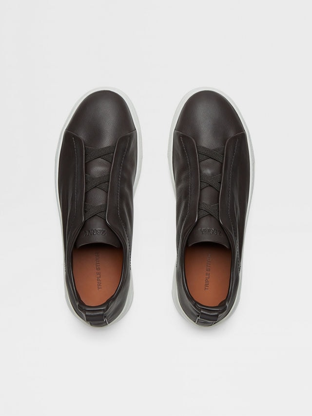Brown Triple Stitch™ SECONDSKIN Sneakers Product detail photo #2