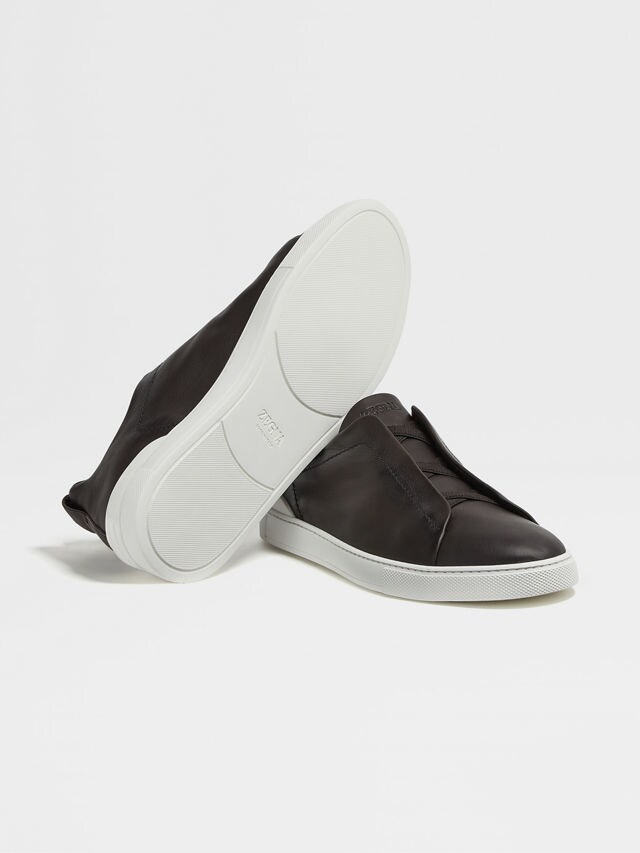 Brown Triple Stitch™ SECONDSKIN Sneakers Product detail photo #4