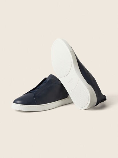 Blue Triple Stitch™ SECONDSKIN Sneakers SS26 36185702 | Zegna SE