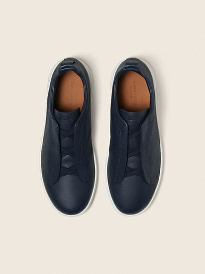 Blue Triple Stitch™ SECONDSKIN Sneakers SS26 36185702 | Zegna US