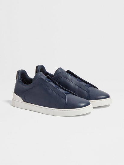 Blue Triple Stitch™ SECONDSKIN Sneakers FW25 36185702 | Zegna US