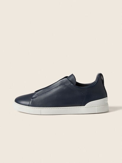 Blue Triple Stitch™ SECONDSKIN Sneakers SS26 36185702 | Zegna SE