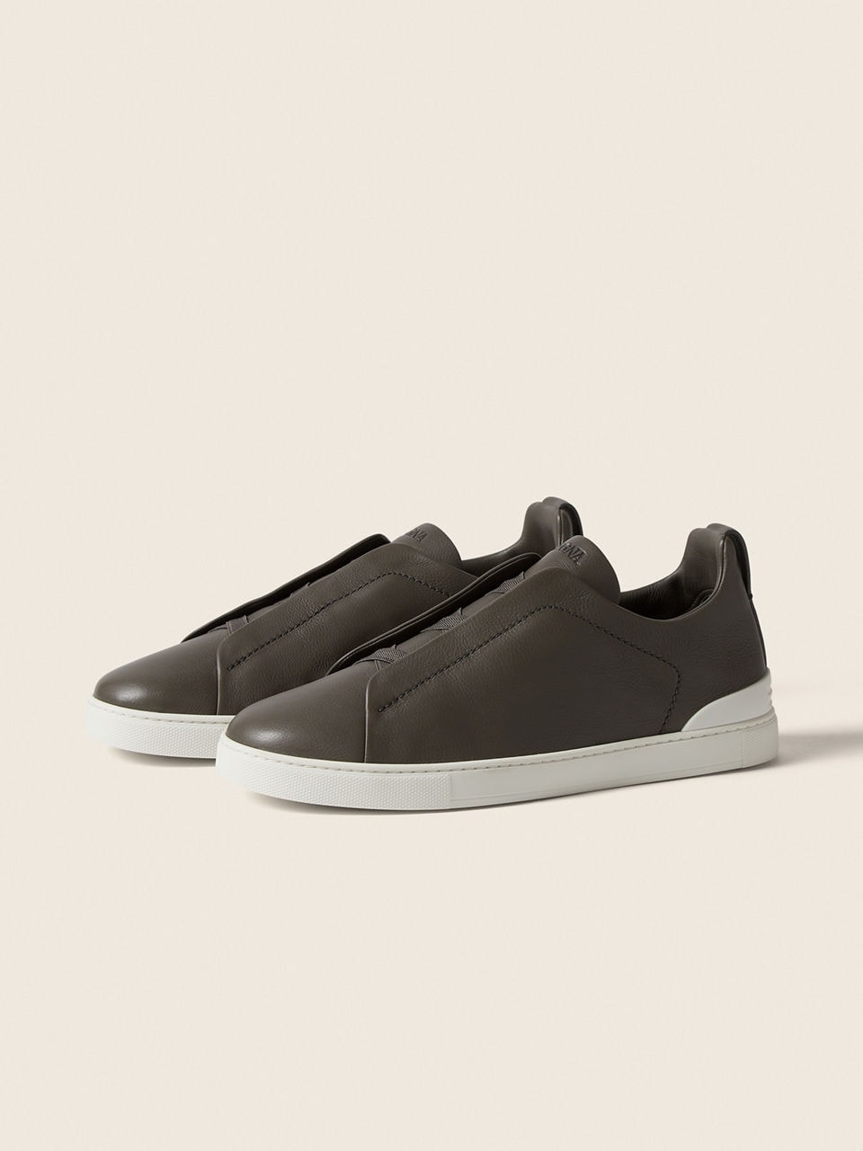 Dark Taupe Triple Stitch SECONDSKIN Sneakers