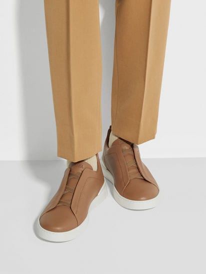 Dark Beige Triple Stitch™ SECONDSKIN Sneakers SS25 29934170 Dark Beige Triple Stitch™ SECONDSKIN Sneakers SS25 29934170