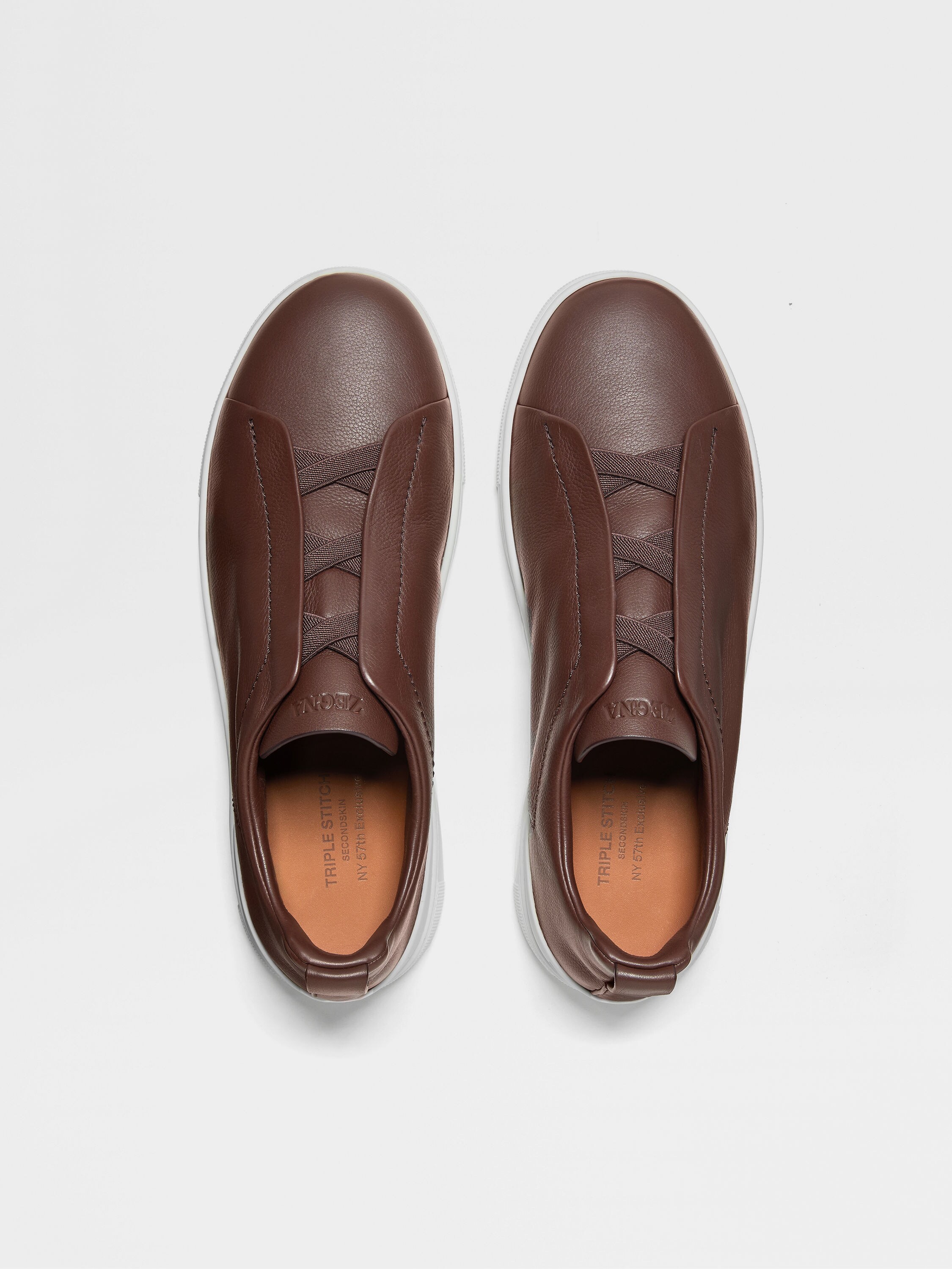 Reddish Brown Triple Stitch™ SECONDSKIN Sneakers Product detail photo #2