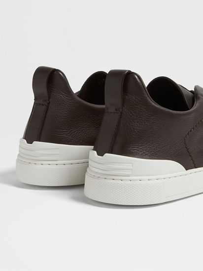 Dark Brown SECONDSKIN Triple Stitch™ Sneakers SS24 30275409 | Zegna MY