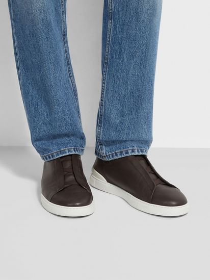 Dark Brown Triple Stitch™ SECONDSKIN Sneakers SS25 30275409 Dark Brown Triple Stitch™ SECONDSKIN Sneakers SS25 30275409