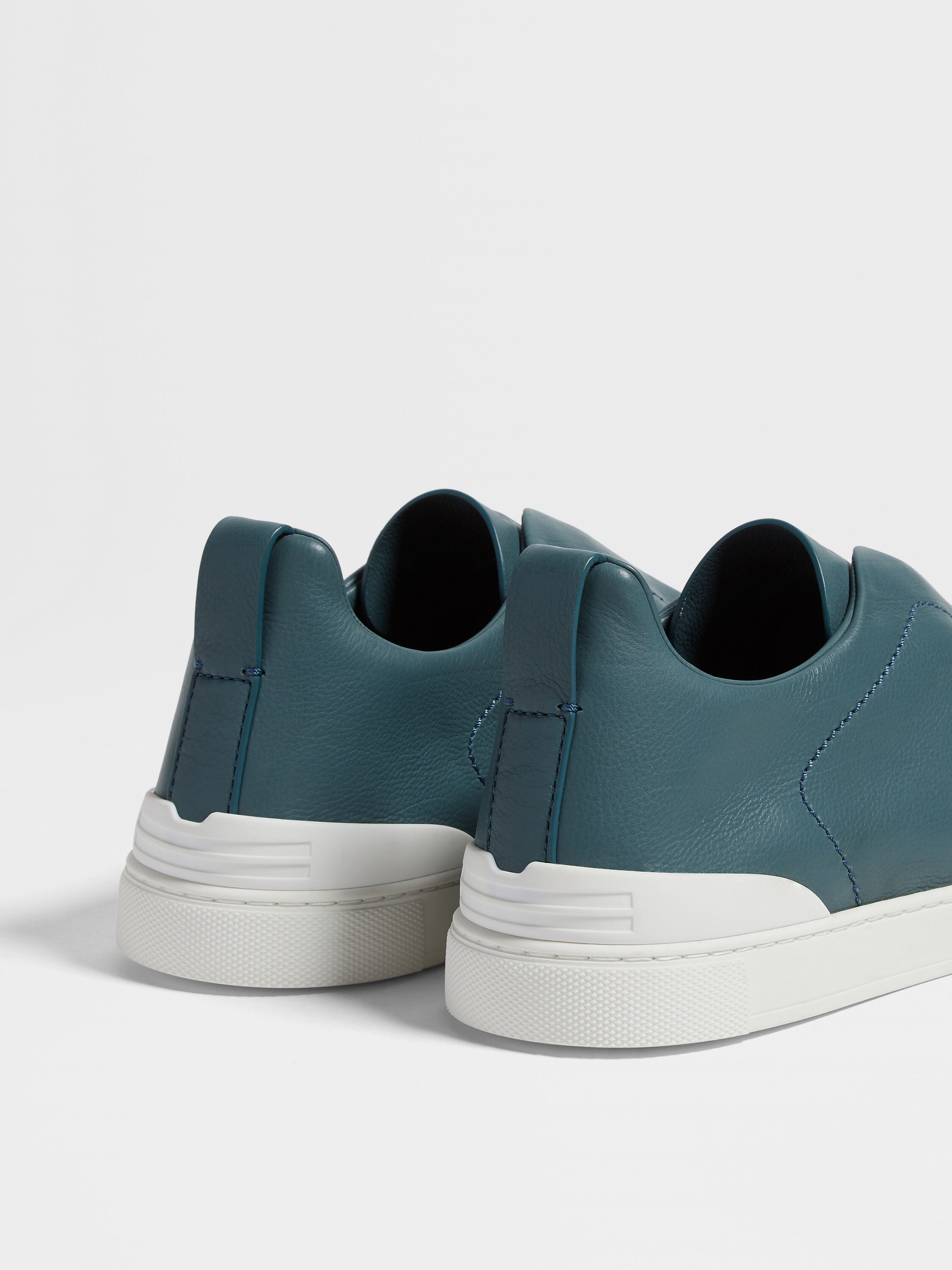 Teal Blue Triple Stitch™ SECONDSKIN Sneakers Product detail photo #1