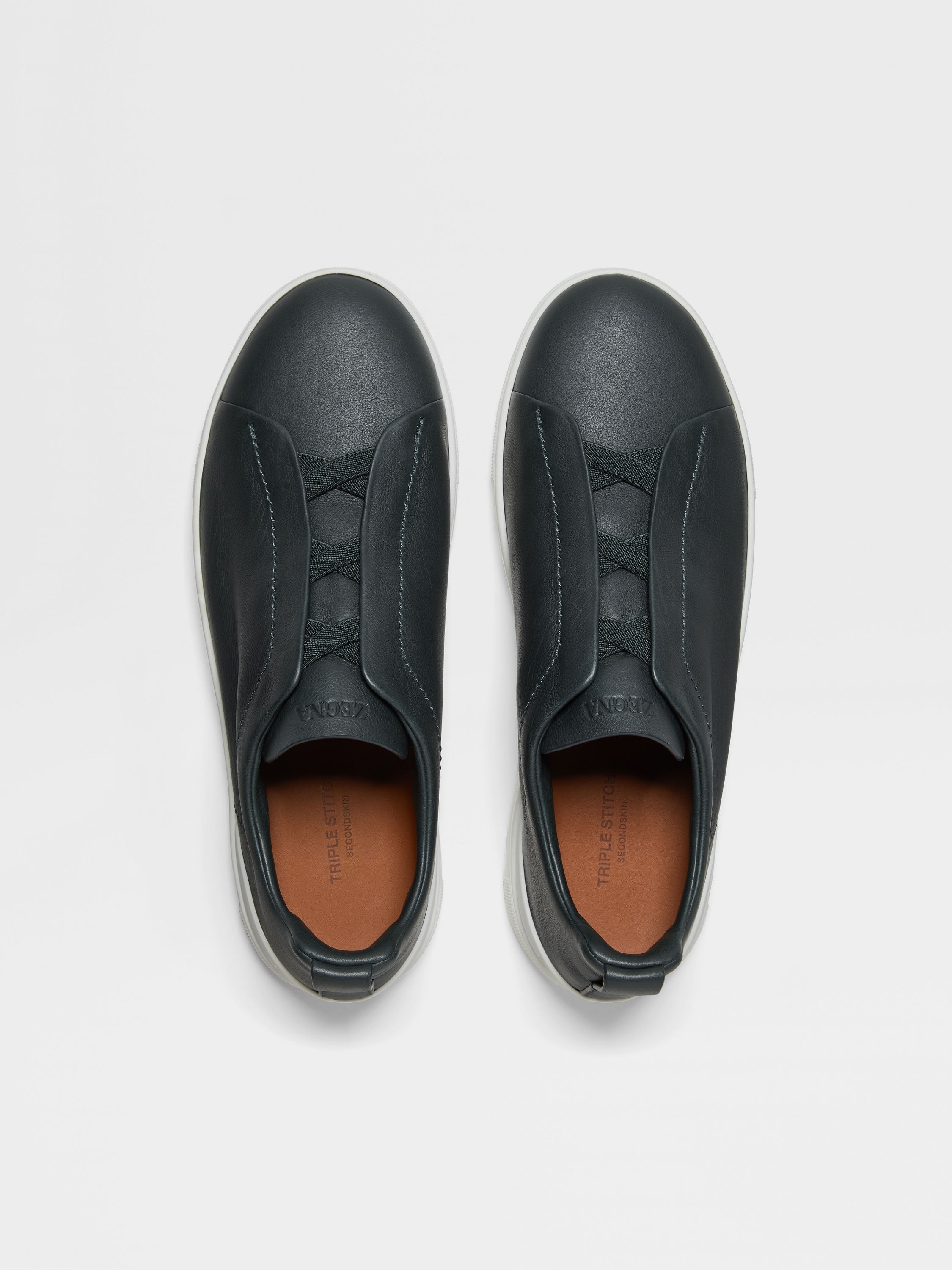 Dark Green Triple Stitch™ SECONDSKIN Sneakers Product detail photo #3