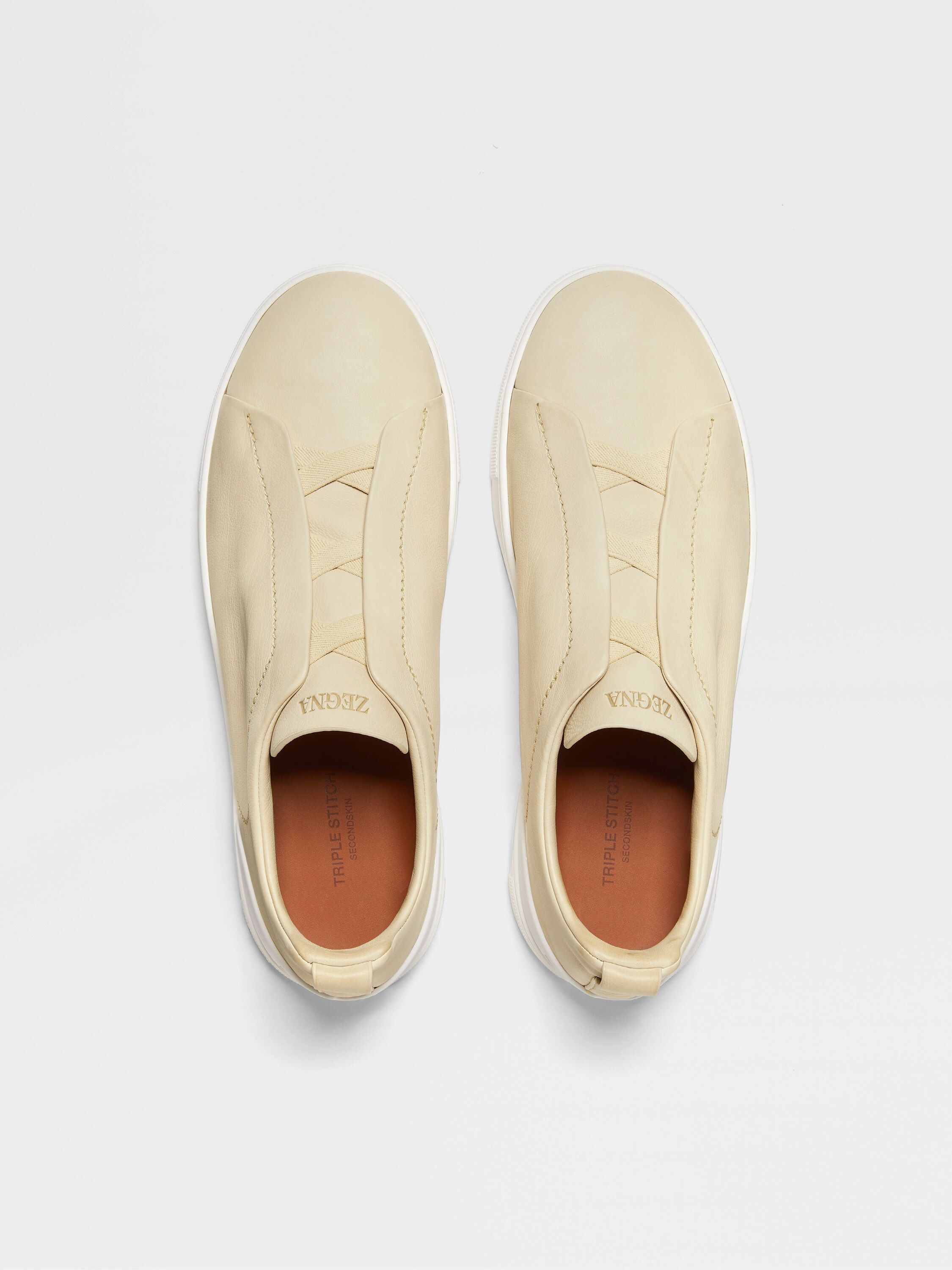 Pastel Yellow Triple Stitch™ SECONDSKIN Sneakers Product detail photo #3