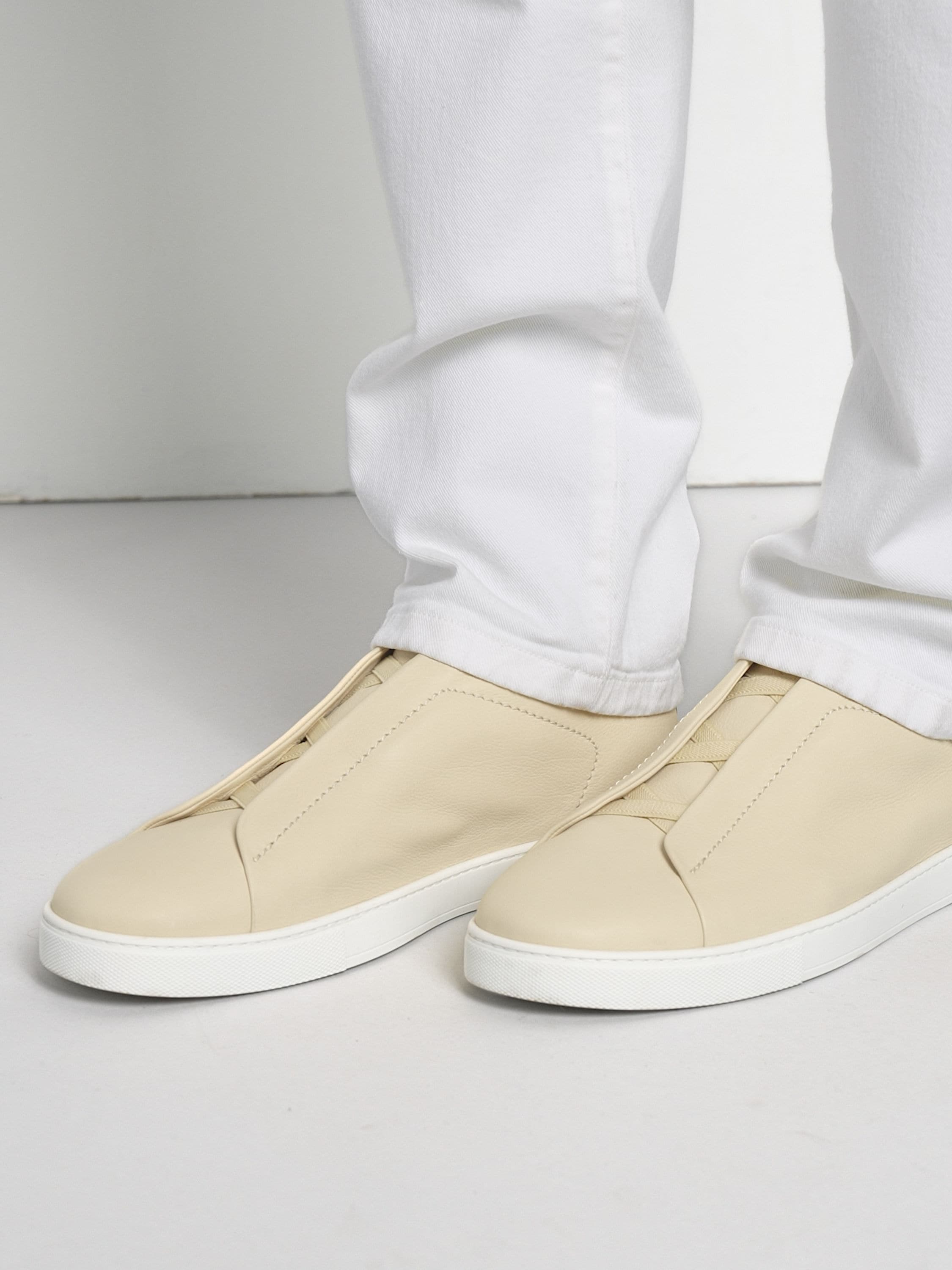 Pastel Yellow Triple Stitch™ SECONDSKIN Sneakers