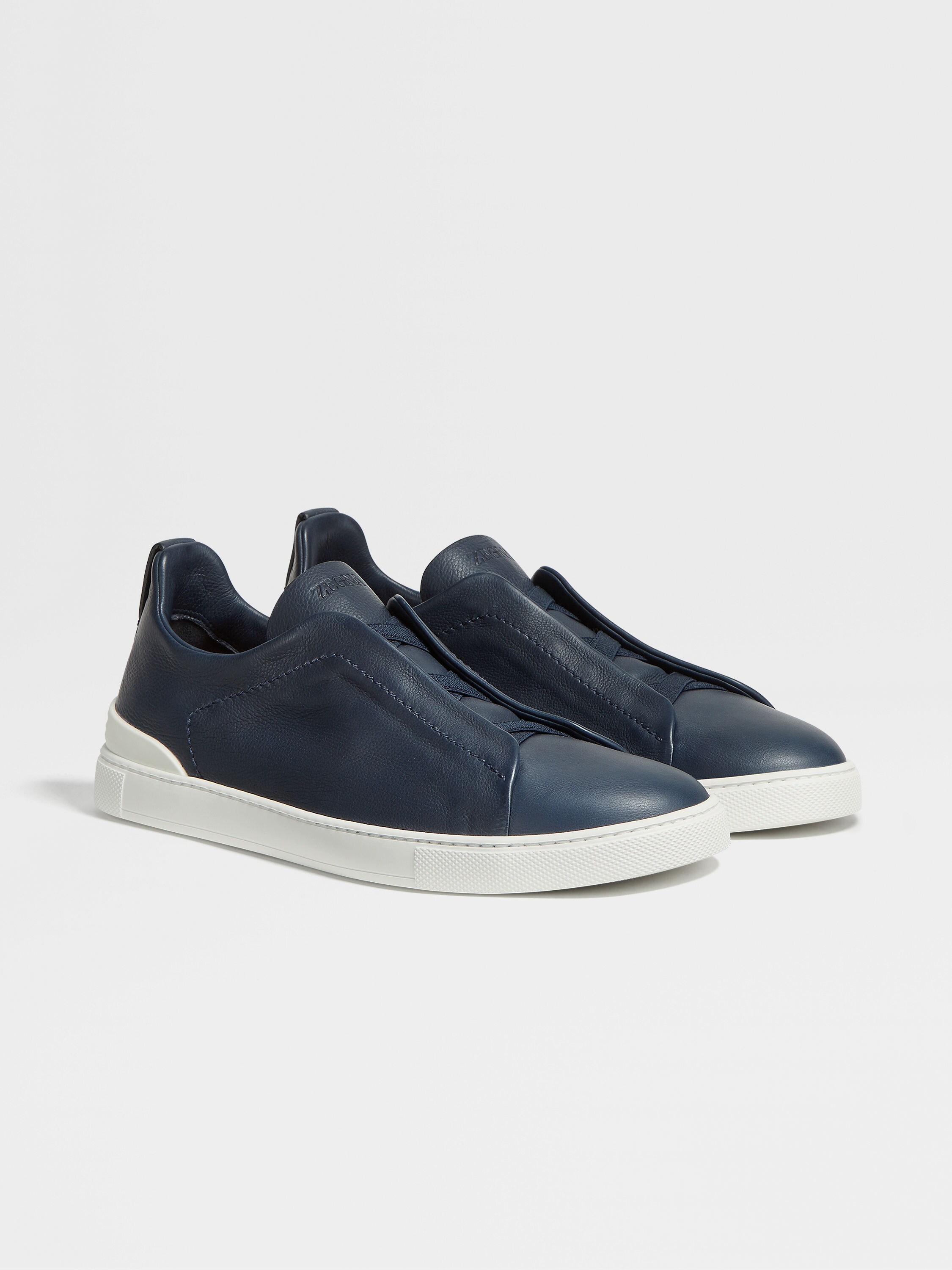 Blue SECONDSKIN Triple Stitch™ Sneakers FW24 22361721 | Zegna ROW