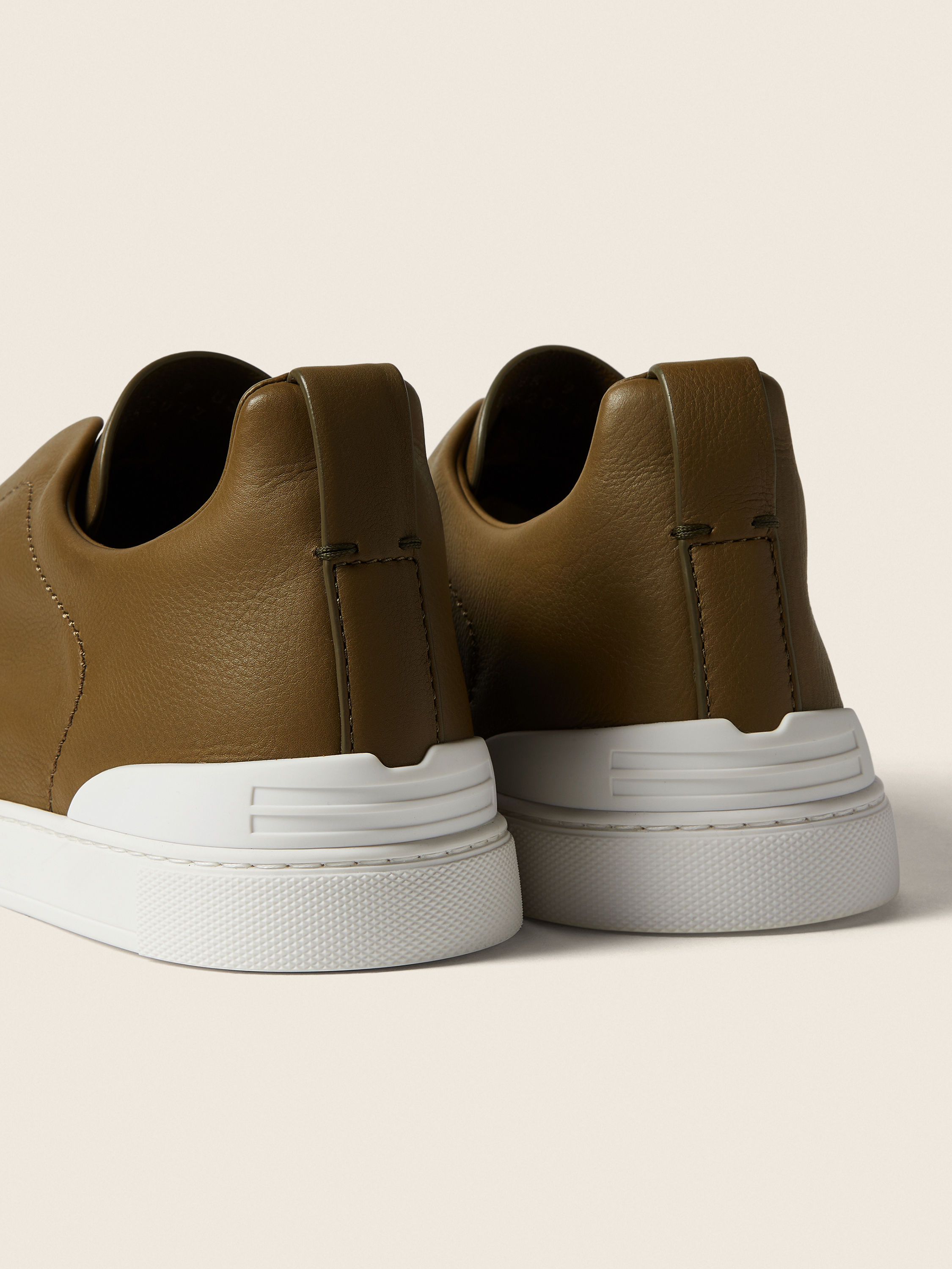 Olive Green Triple Stitch™ SECONDSKIN Sneakers Product detail photo #1