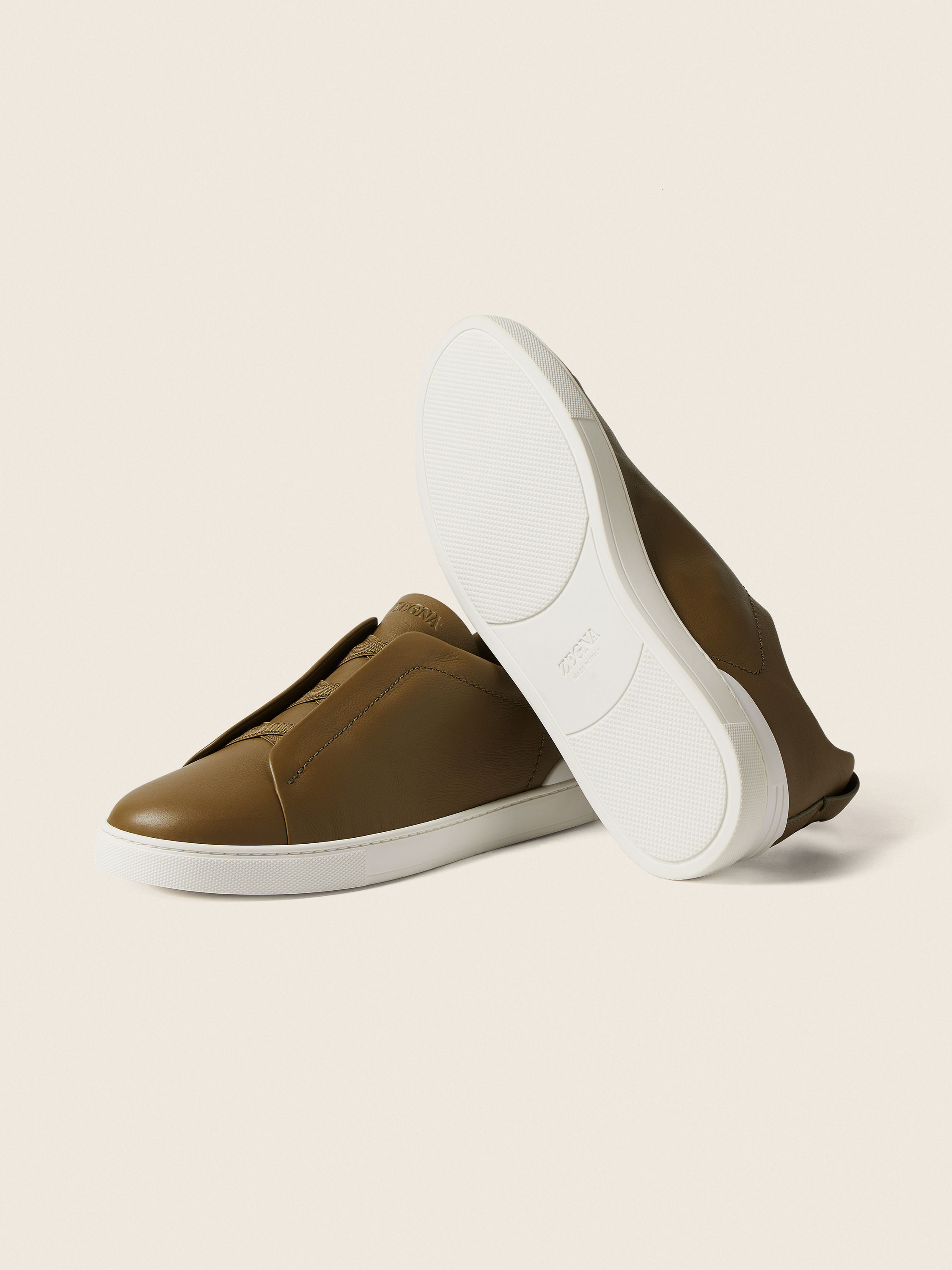 Olive Green Triple Stitch™ SECONDSKIN Sneakers Product detail photo #4