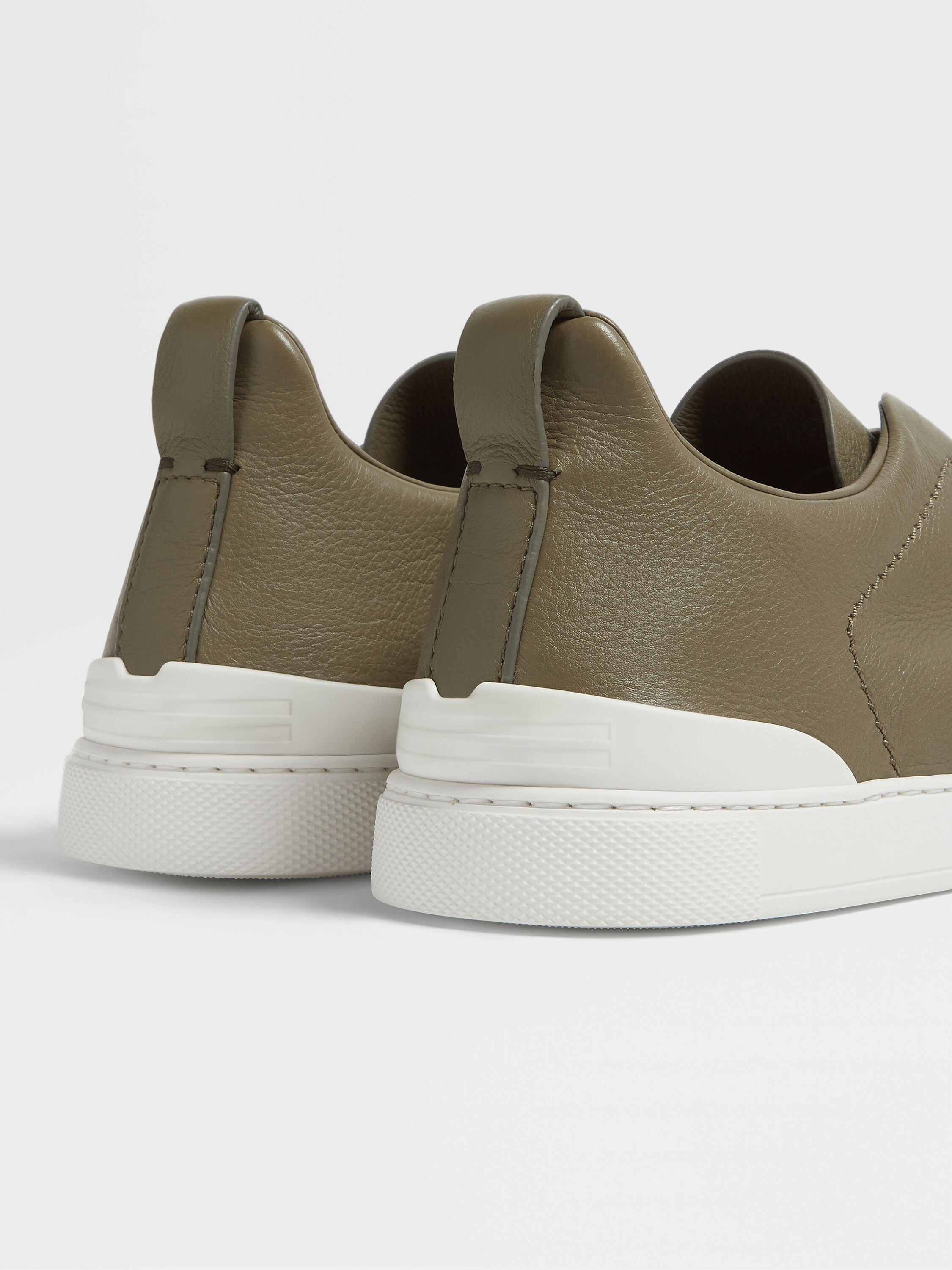 Light Olive Green Triple Stitch™ SECONDSKIN Sneakers Product detail photo #1