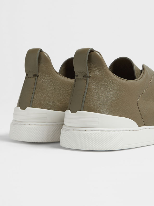 Light Olive Green Triple Stitch™ SECONDSKIN Sneakers Product detail photo #1
