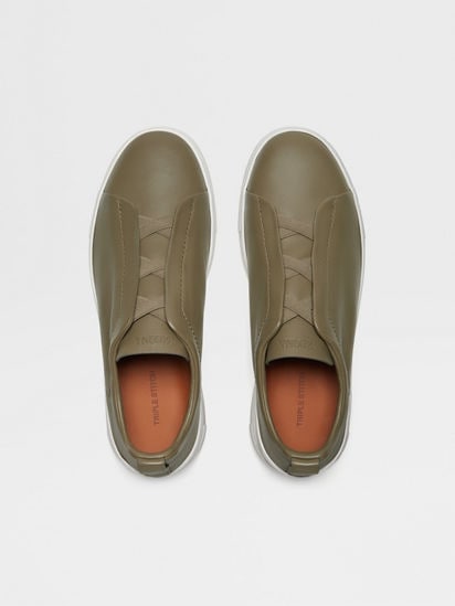 Light Olive Green Triple Stitch™ SECONDSKIN Sneakers SS25 Light Olive Green Triple Stitch™ SECONDSKIN Sneakers SS25