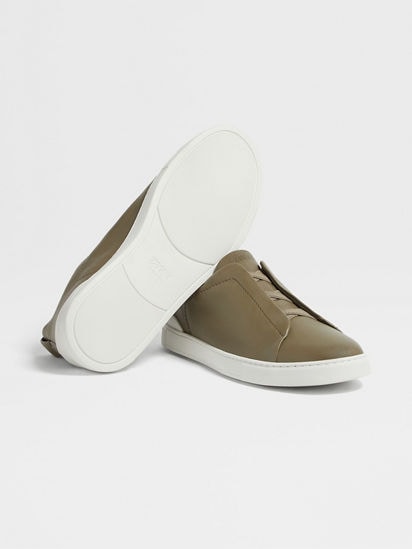 Light Olive Green Triple Stitch™ SECONDSKIN Sneakers SS25 Light Olive Green Triple Stitch™ SECONDSKIN Sneakers SS25