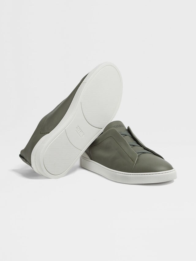 Light Army Green Triple Stitch™ SECONDSKIN Sneakers Product detail photo #4