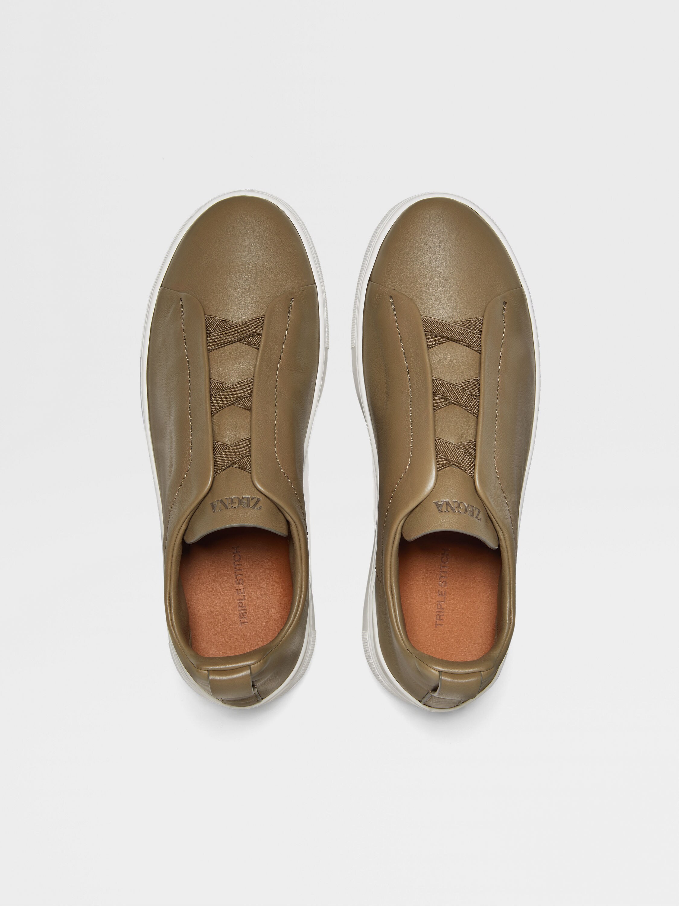 Khaki Triple Stitch™ SECONDSKIN Sneakers Product detail photo #2