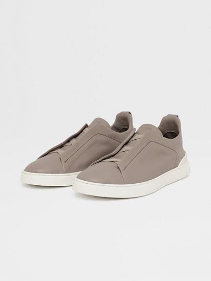 Light Grey Triple Stitch™ SECONDSKIN Sneakers SS26 25624556 | Zegna US
