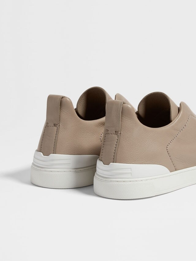 Light Taupe Triple Stitch™ SECONDSKIN Sneakers Product detail photo #2