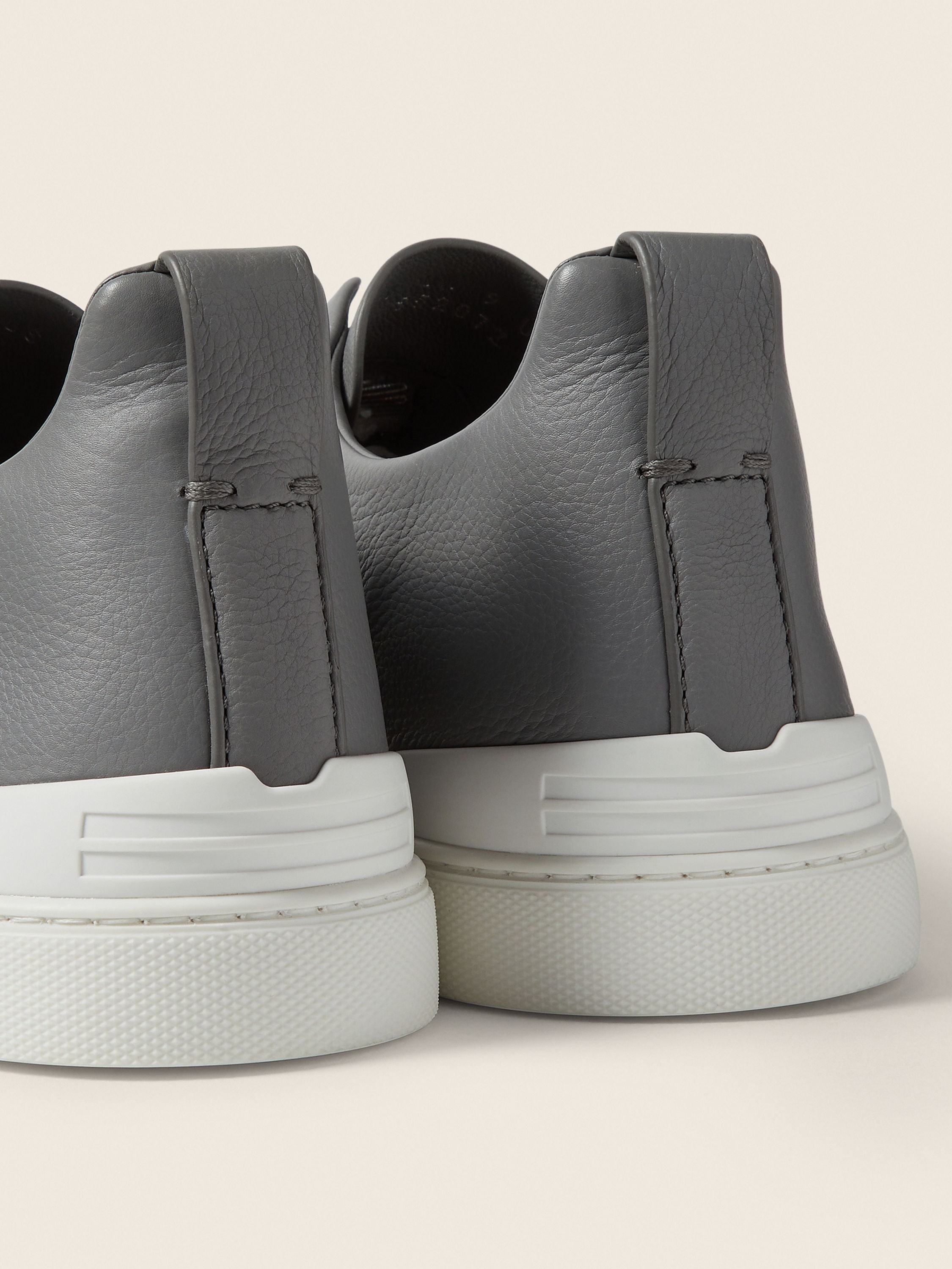 Grey Mélange Triple Stitch™ SECONDSKIN Sneakers Product detail photo #1