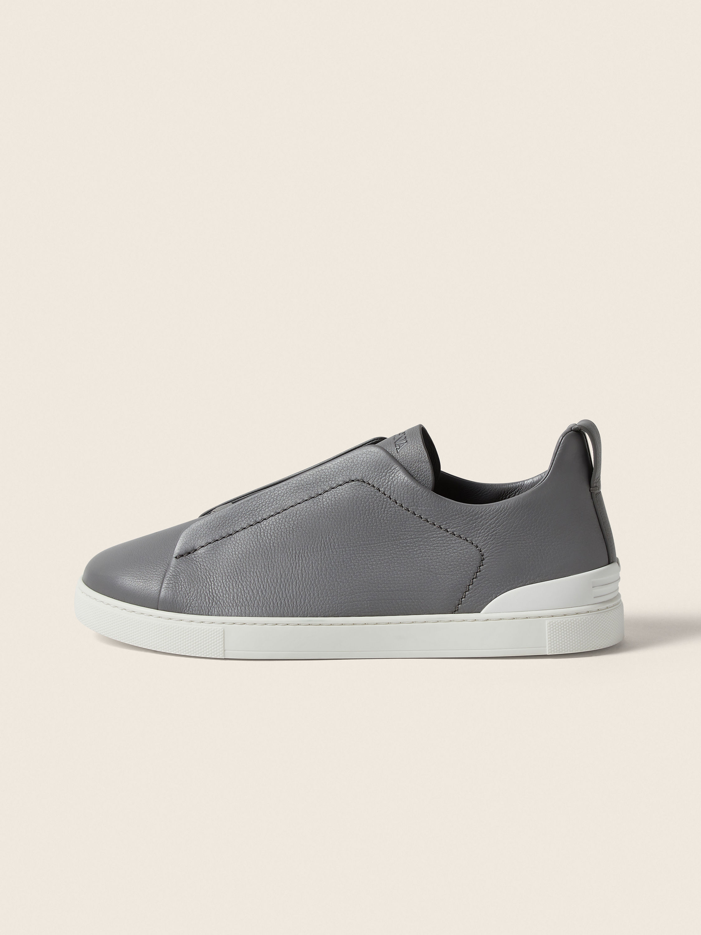 Grey Mélange Triple Stitch™ SECONDSKIN Sneakers Product detail photo #3