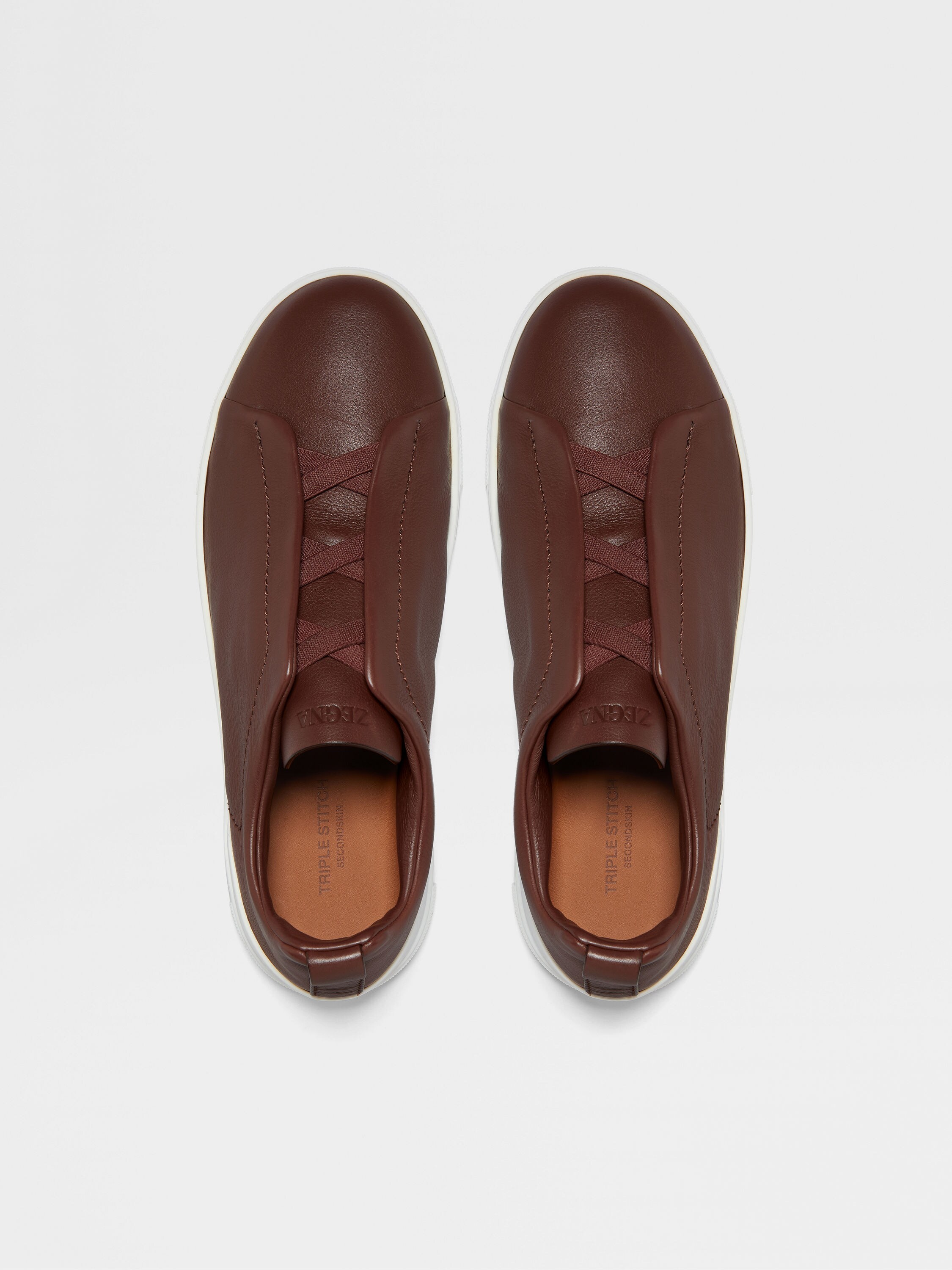 Brown Triple Stitch™ SECONDSKIN Sneakers Product detail photo #2