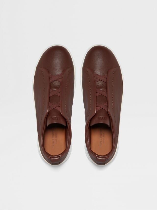 Brown Triple Stitch™ SECONDSKIN Sneakers Product detail photo #2