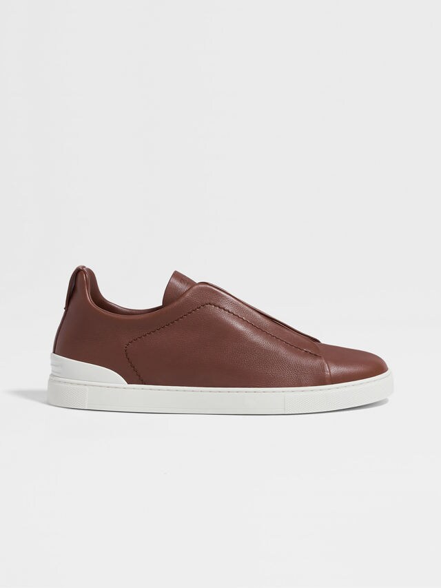 Brown Triple Stitch™ SECONDSKIN Sneakers Product detail photo #3