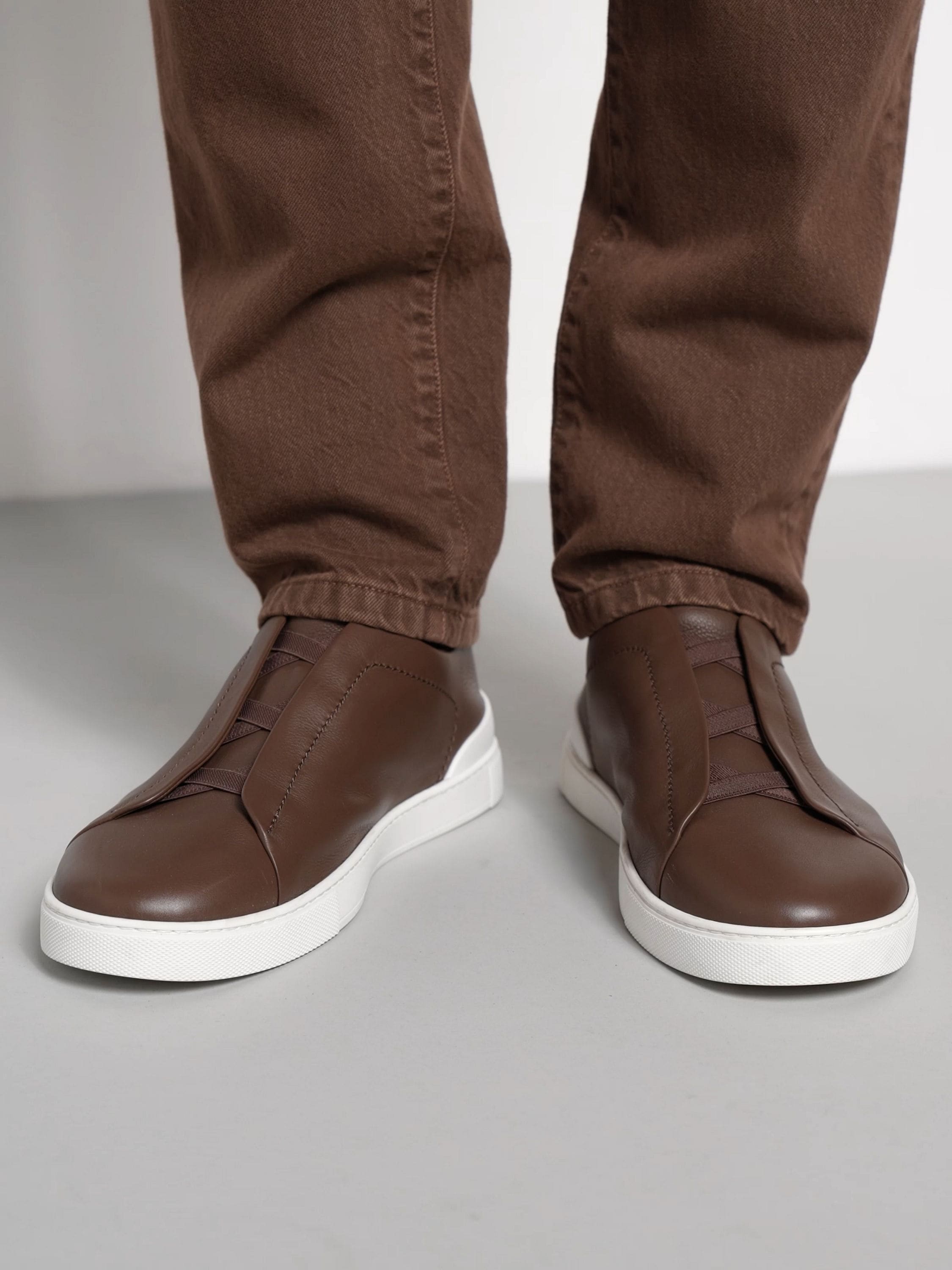 Brown Triple Stitch™ SECONDSKIN Sneakers