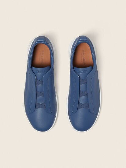 Blue Triple Stitch™ SECONDSKIN Sneakers FW26 39357898 | Zegna US