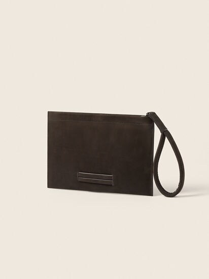 Dark Brown SECONDSKIN Mini Pouch SS26 37140016 | Zegna NL
