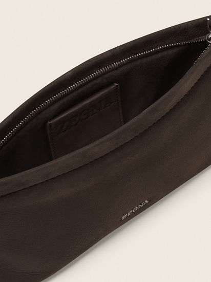 Dark Brown SECONDSKIN Pouch FW26 37590360 | Zegna EE