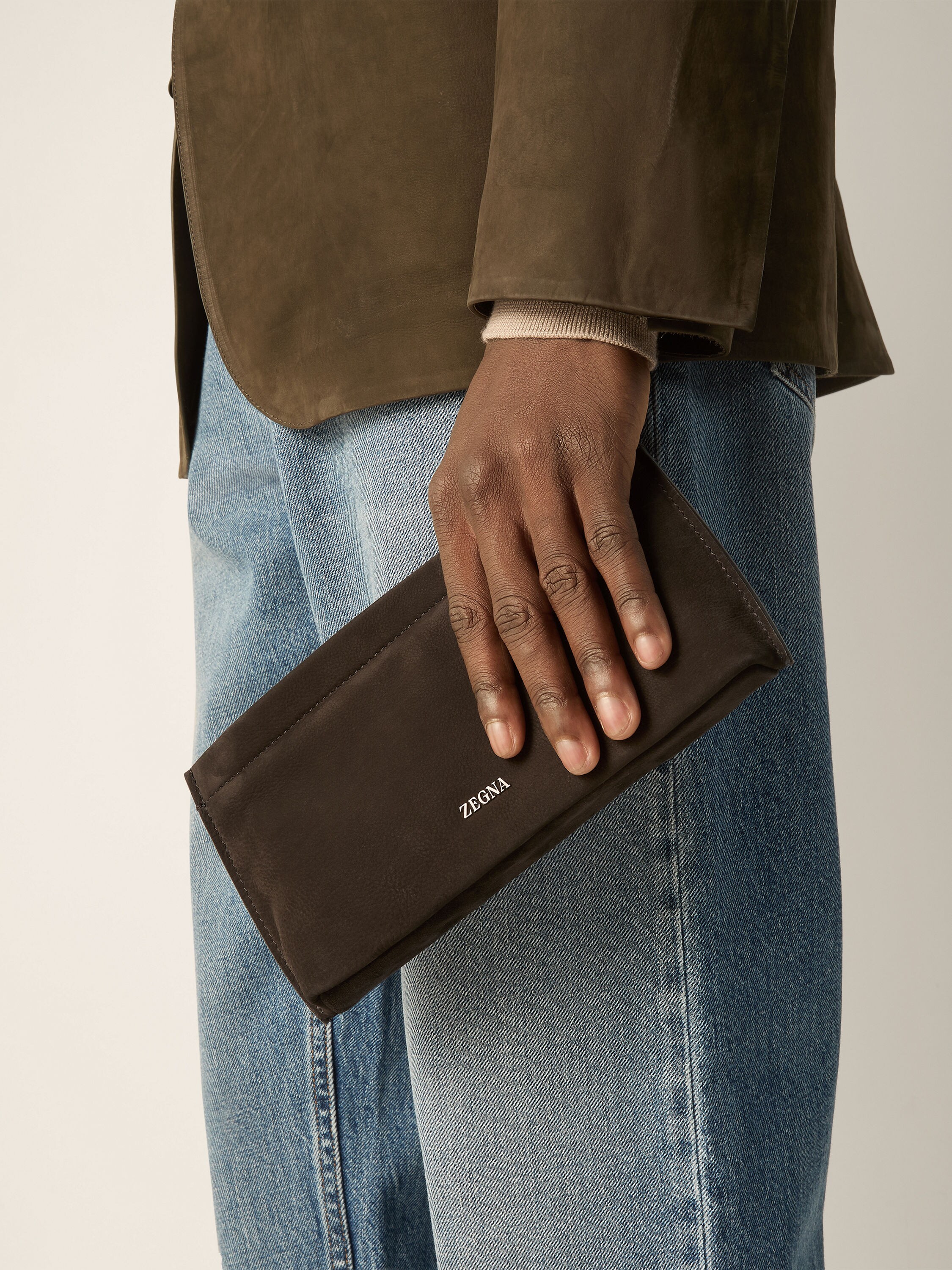 Dark Brown SECONDSKIN Pouch Product detail photo #3