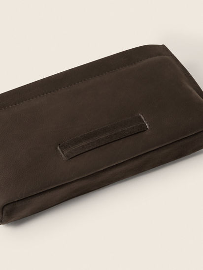 新品未開封　DENKOSEKKA Pouch Dark Brown SECONDSKIN Pouch FW26 37590360 | Zegna EE