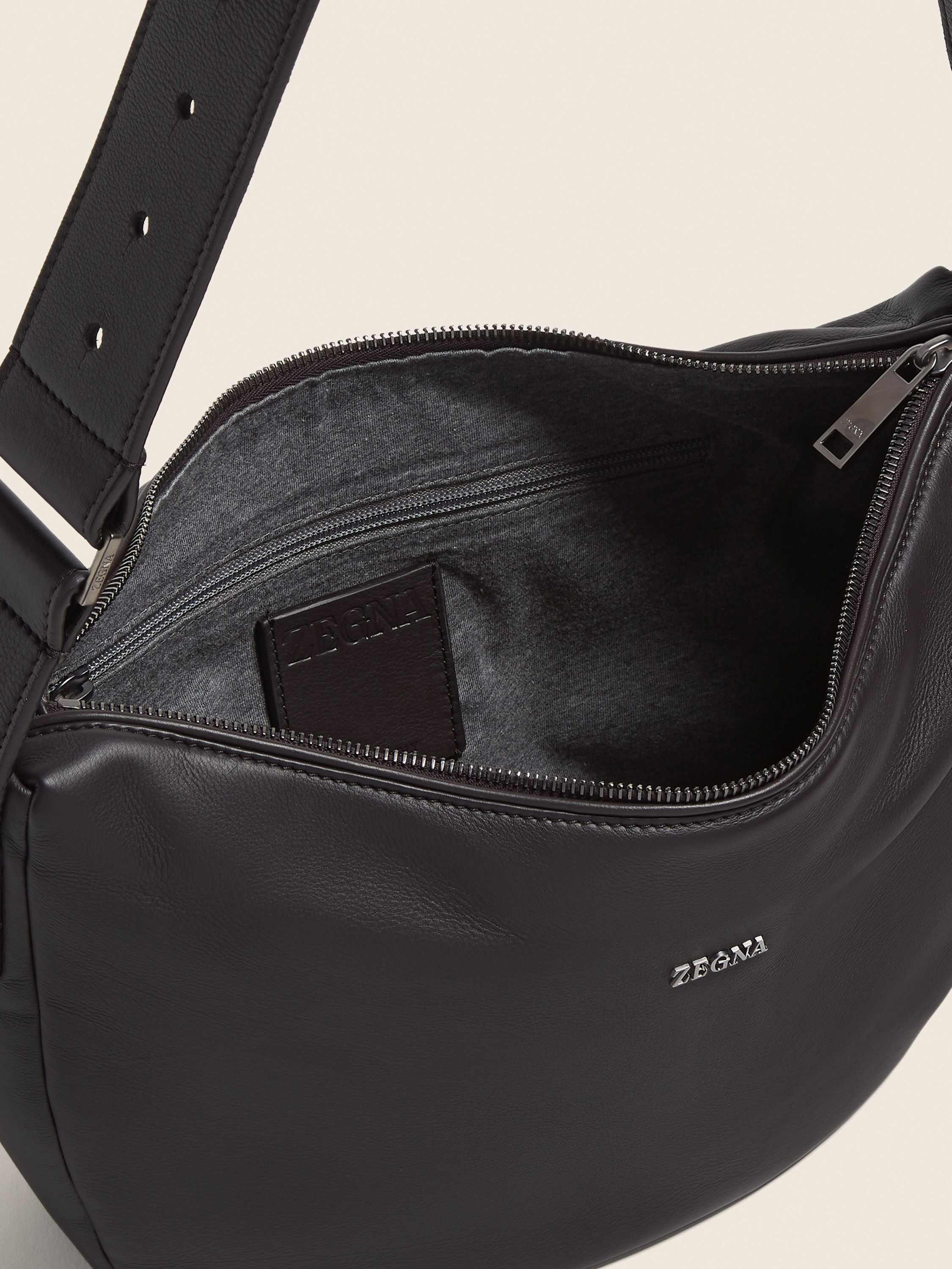 Dark Brown SECONDSKIN Hobo Panorama Micro Bag Product detail photo #3