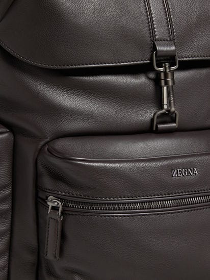 Dark Brown SECONDSKIN Special Backpack FW25 31862515 | Zegna US