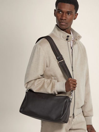 ダークブラウン SECONDSKIN クロスボディ FW25 35555019 | Zegna JP