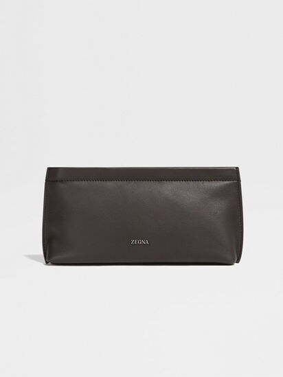 Dark brown clutch hotsell