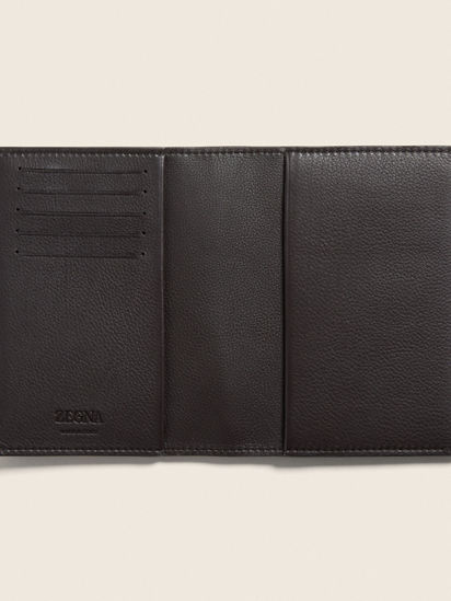 Dark Brown SECONDSKIN Passport Case FW25 31758402 | Zegna US