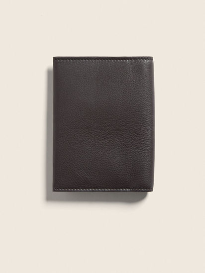 Dark Brown SECONDSKIN Passport Case FW25 31758402 | Zegna US