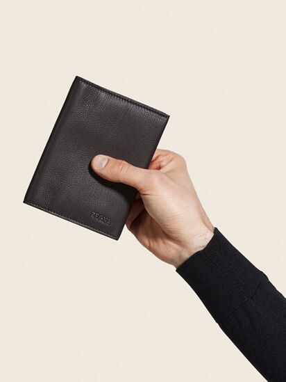 Dark Brown SECONDSKIN Passport Case FW25 31758402 | Zegna US