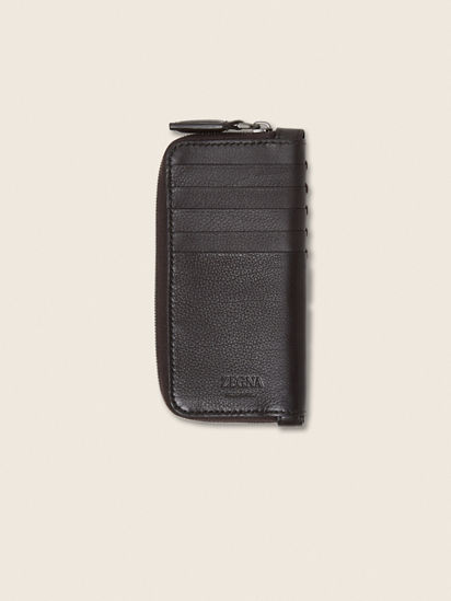 Dark Brown SECONDSKIN Card Case FW26 31736679 | Zegna IT