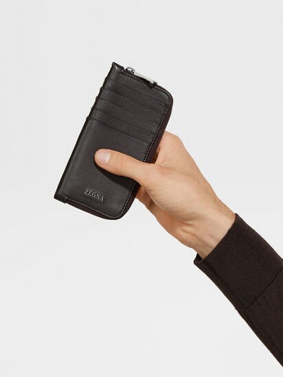 Dark Brown SECONDSKIN Wallet SS26 31736679 | Zegna US