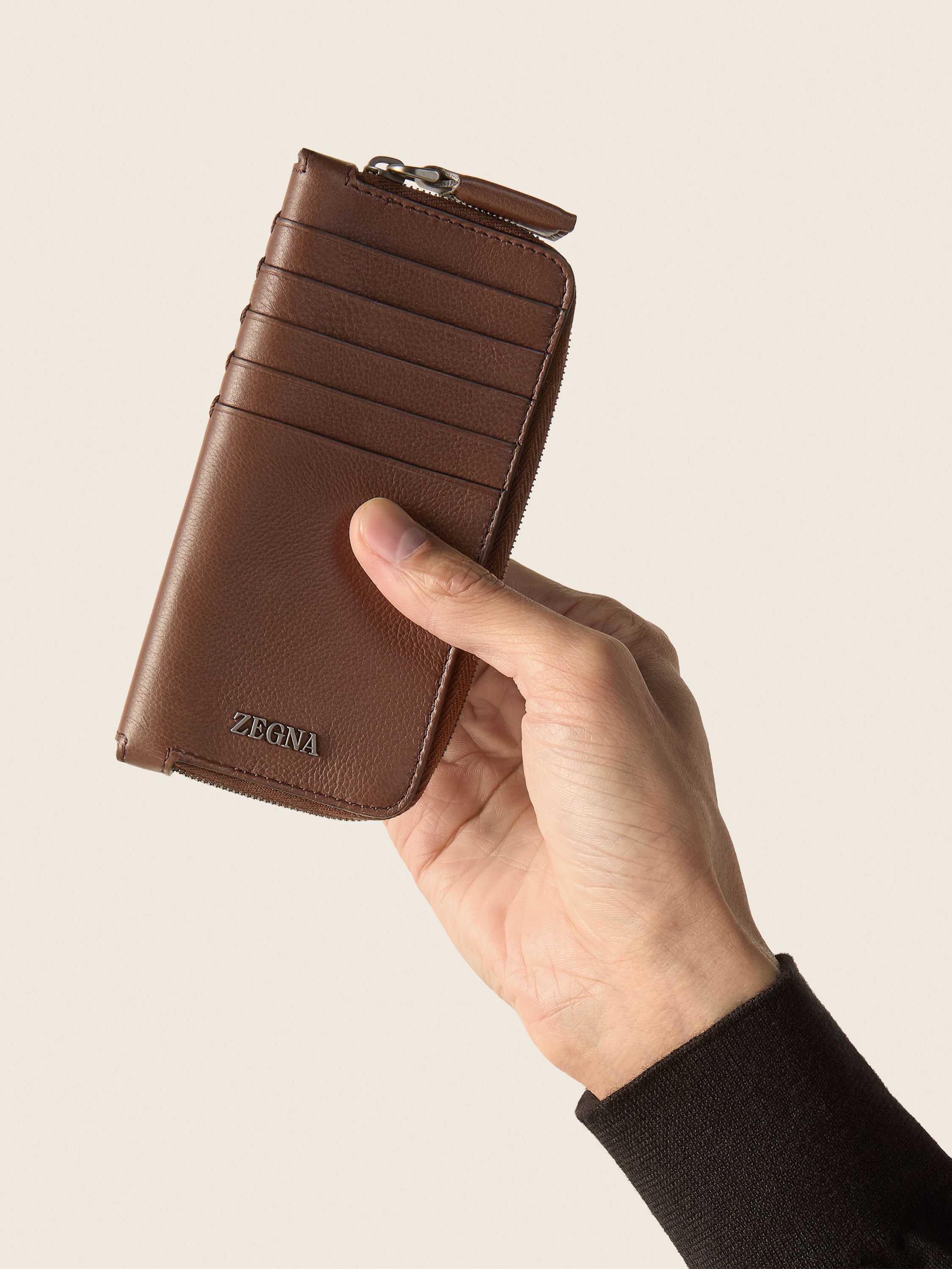 Brown SECONDSKIN Card Case Product detail photo #3