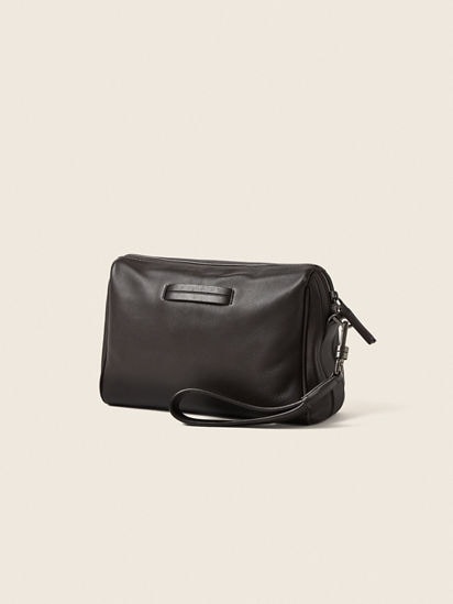 Dark Brown SECONDSKIN Pouch SS26 35553775 | Zegna CZ